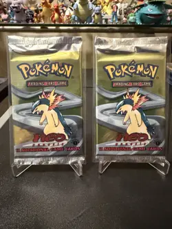 2000 Pokemon 1st Edition Neo Genesis Sealed Light Pack - Typhlosion Art - Image 1