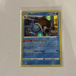 Pokemon Go Blastoise Reverse Holo Card 017/078. Pk001913 - Image 1