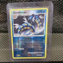 Pokemon TCG Gyarados 19/100 Stormfront Reverse Holo Rare DMG - Image 1