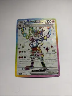 Pokemon TCG Cinderace EX Full Art Ultra Rare Rainbow Holo - Image 1