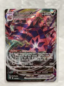 Eternatus VMAX 117/189 NM Full Art Ultra Rare Darkness Ablaze 2020 Pokemon TCG - Image 1