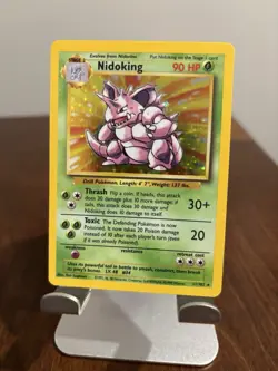 Pokemon TCG Nidoking 11/102 Base Set Holo Rare 1999 Vintage WOTC - Image 1