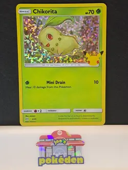 Chikorita 2/25 Holo | Mcdonalds 2021 Promo | Pokemon TCG - Image 1