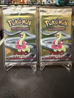 2000 Pokemon 1st Edition Neo Genesis Sealed Light Pack - Meganium Art - Image 1