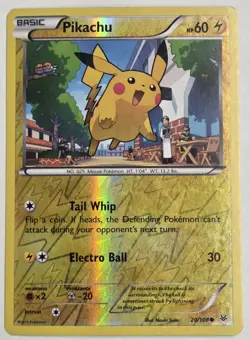 Pokemon XY Roaring Skies Reverse Holo Pikachu #20/108 - Image 1