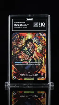 Monkey.d.dragon OP07-001 Leader Alternate Art One Piece Tag 10 Gem Mint - Image 1