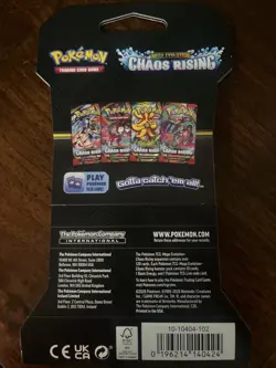 Pokemon TCG ME04: Chaos Rising Dragalge Sleeved Booster Pack hanger - Image 2