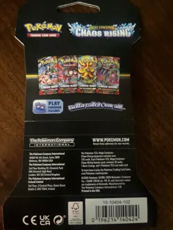 Pokemon TCG ME04: Chaos Rising Pyroar Sleeved Booster Pack hanger - Image 2