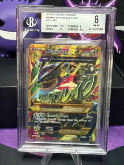 M Rayquaza EX (Shiny Full Art) 98/98 XY - Ancient Origins Holo - Image 1