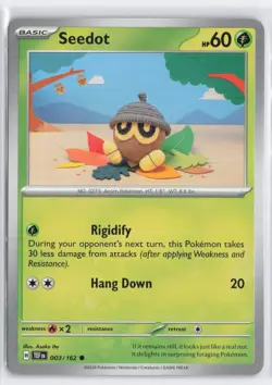Seedot 003/162 Common Temporal Forces Pokemon Near Mint - Image 1