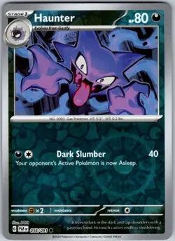 Haunter 056/091 Reverse Holo Common Paldean Fates Near Mint - Image 1