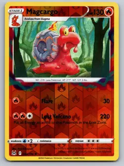 MAGCARGO 022/196 REVERSE HOLO R POKEMON LOST ORIGIN NM/M - Image 1