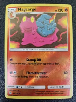 Magcargo - 27/236 - NM/M - Rev Holo - Cosmic Eclipse - Pokemon TCG - Image 1