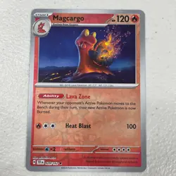 2024 Pokemon MAGCARGO 29/162 Temporal Forces Rare Reverse Holo Card - Image 1