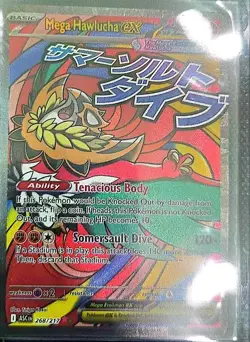 Mega Hawlucha ex 268/217 Mega Attack Rare Ascended Heroes Pokemon Holo Near Mint - Image 2