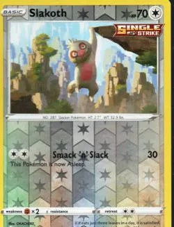 Slakoth Reverse Holo - 129/203 -Evolving Skies- Pokemon - Image 1