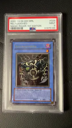 Yu-Gi-Oh! Slab Relinquished 1st Edition MRL-029 PSA 9 Mint 2002 - Image 2