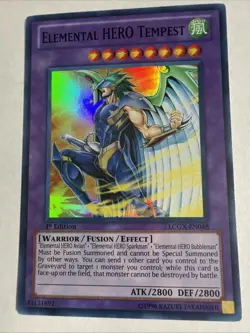 Yugioh Elemental HERO Tempest LCGX-EN048 Super Rare - Image 1