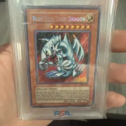 2010-17 Blue Eyes Toon Dragon SRL-000 PSA 10 Unlimited Ed secret rare - Image 3