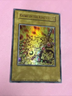 Konami Yu-Gi-Oh! TCG Glory of the King's Hand Holo Non-Game Card 1996 - Image 1