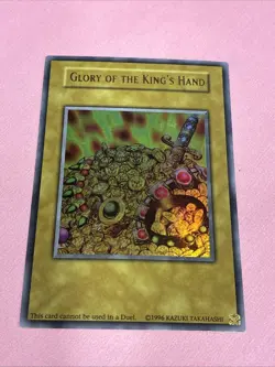 Konami Yu-Gi-Oh! TCG Glory of the King's Hand Holo Non-Game Card 1996 - Image 2