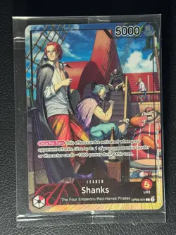 Shanks (2025 PSA Magazine Promo) OP09-001 One Piece Promotion Cards Foil SEALED - Image 1