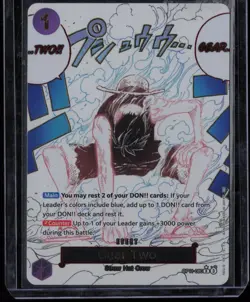Gear Two (Alternate Art) OP11-080 One Piece A Fist of Divine Speed Rare NM - Image 1