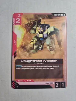 Daughtress Weapon - Dual Impact GD02-043 - Gundam Card Game TCG Card - Image 1