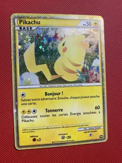 Pikachu Promo PW7 World Collection French 2010 Nintendo Pokemon Card TCG - Image 3