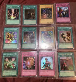 yugioh tcg 12 ultra/super rare holo foil lot 2001 2002 2003 2004 2005 vintage - Image 1