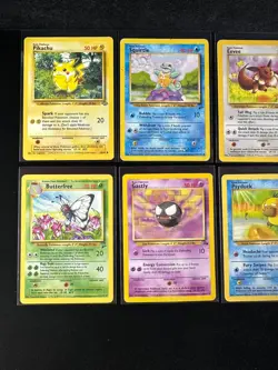 Pokemon Vintage Mixed Lot 10 Cards English ~MP/HP 3 Pikachu Squirtle - Image 2