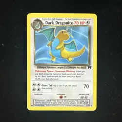 Dark Dragonite Non-Holo Card 22/82 MP - Image 1