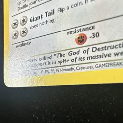 Dark Dragonite Non-Holo Card 22/82 MP - Image 3