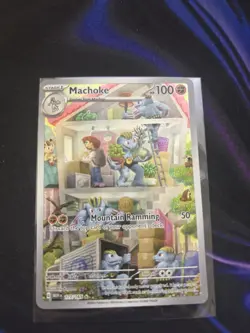 Pokemon TCG Machoke Scarlet Violet 151 Holo Illustration Card 177/165 - Image 1