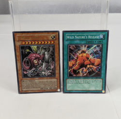 1996 Yu-Gi-Oh YuGiOh Cards Sphinx Teleia & Wild Nature's Release 1st Edition - Image 1