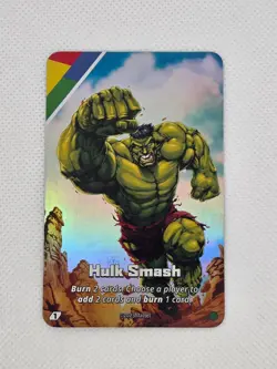 2023 UNO Ultimate Marvel FOIL Cards - Hulk - Hulk Smash - NM - Image 1