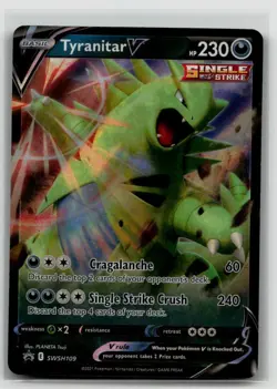 Tyranitar V SWSH109 SWSH: Sword & Shield Promo Cards Holofoil - NM - Image 1