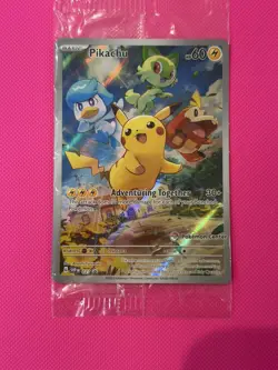 Pokemon Center Pikachu SVP 027 Stamped Black Star Promo Card Sealed - Image 1