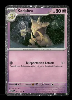Kadabra 064/165 Holo Miscellaneous Cards & Products NM/M Pokemon - Image 1
