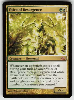 Voice of Resurgence 114 Mythic Dragon's Maze Magic: The Gathering Near Mint - Image 1