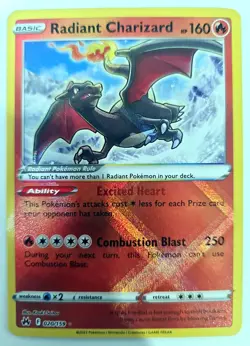 Pokemon Radiant Charizard Holo Ultra Rare Card 20/159 Crown Zenith - Image 1