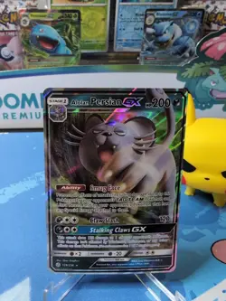 Alolan Persian GX - 129/236 - Pokemon Cosmic Eclipse Sun & Moon Rare Card NM - Image 1