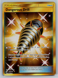 Dangerous Drill - 192/181 - Pokemon Team Up Sun & Moon Secret Rare Card NM - Image 1