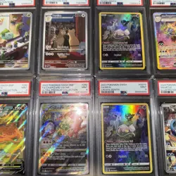 PSA 9 pokemon graded card lot Mew Mewtwo Charizard Bulbasaur Squirtle - Image 3