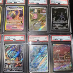 PSA 9 pokemon graded card lot Mew Mewtwo Charizard Bulbasaur Squirtle - Image 4