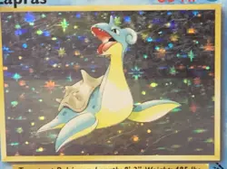 Lapras 1995 Rainbow Holo Original + 2 Energy Water Pokemon Cards Confuse Ray - Image 3