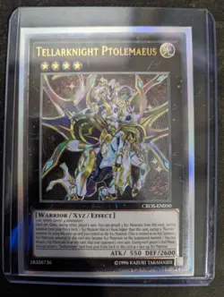 Tellarknight Ptolemaeus , Ultimate Rare, Unltd Edition, YuGiOh Card, CROS-EN050 - Image 1