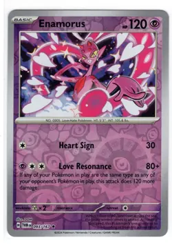 Enamorus #93/167 SV Twilight Masquerade 2024 Pokemon Reverse Holo Rare TCG Card - Image 3