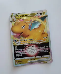 Pokemon Dragonite VSTAR 050/078 Pokemon GO Holo Ultra Rare 2022 TCG Card English - Image 1