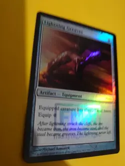 Lightning Greaves FOIL DCI Artifact Equipment MTG Card. Mirrodin. - Image 4